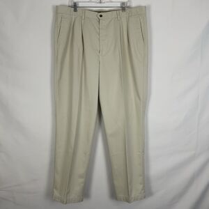 Men’s Dockers No Wrinkles Khakis Pleated Twill Pants‎ 42x32 Classic Fit
